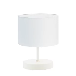 Biała lampa nocna z abażurem AWINION - Lampy stojące - miniaturka - grafika 1