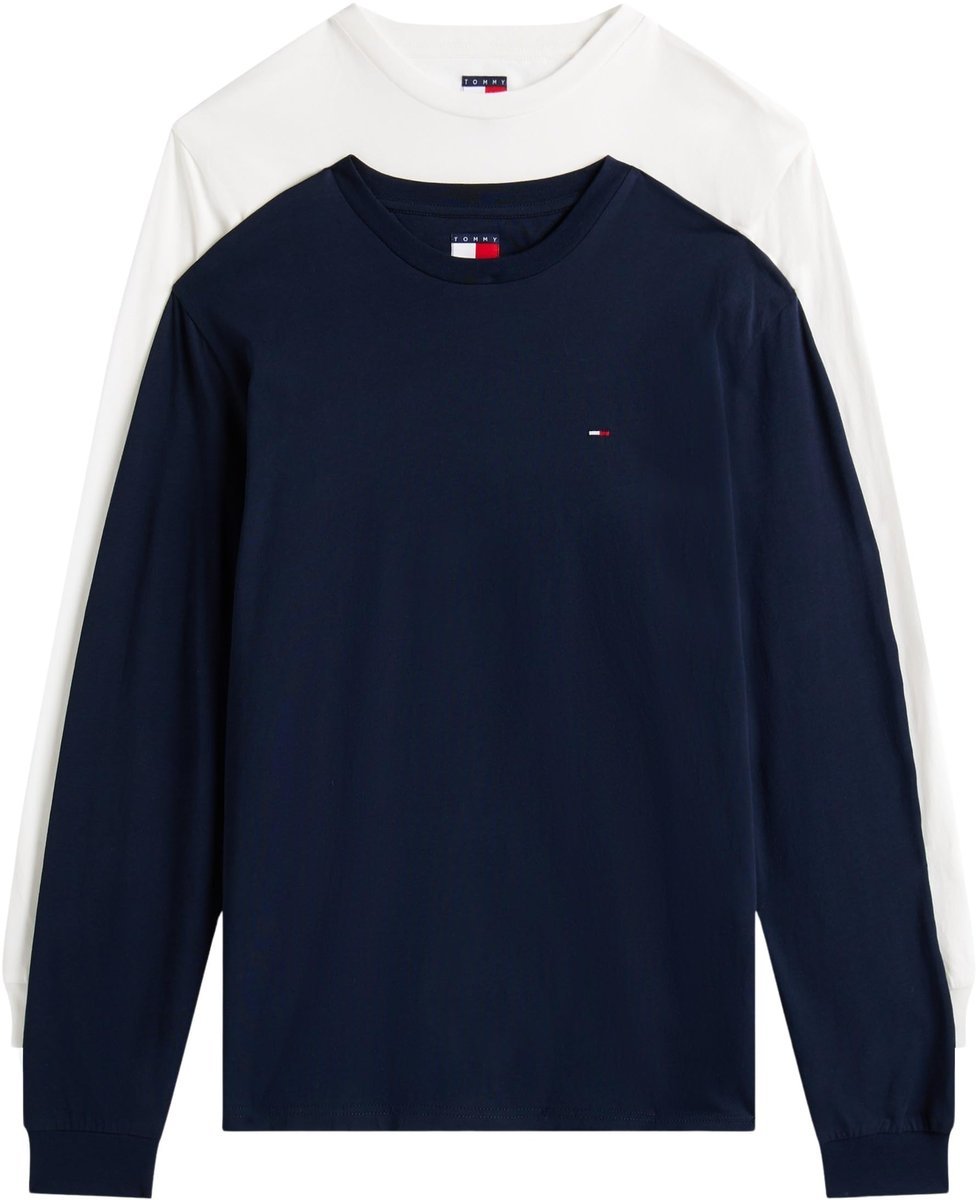 TOMMY JEANS 2-PACK KOSZULKA Z DŁUGIM RĘKAWEM KLASYCZNA Z LOGO XS 7BA