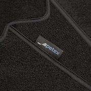 Dywaniki samochodowe - PETEX Monza dywanik samochodowy Premium dopasowany tył czarny 1-częściowy - miniaturka - grafika 1