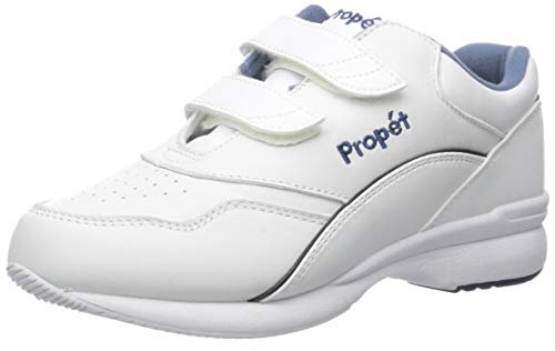 Propét W3902-wbl, damski pasek do chodzenia po trasach, Biały, niebieski - 35.5 EU