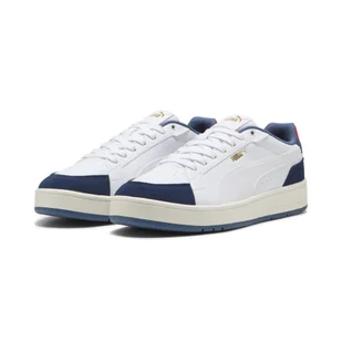 Sneakersy unisex Court Classico Sport PUMA White Persian Blue - Buty trekkingowe damskie - miniaturka - grafika 1