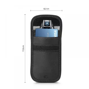 KLATKA FARADAYA Tech-Protect V1 KEYLESS RFID SIGNAL BLOCKER CASE CROSS BLACK - Etui i futerały do telefonów - miniaturka - grafika 4
