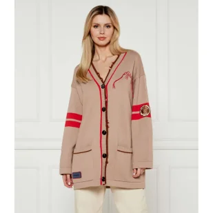 Pinko Kardigan BORGHESE Oversize fit - Swetry damskie - miniaturka - grafika 1