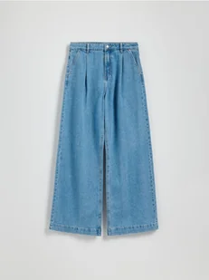Reserved - Jeansy wide leg - niebieski - Spodnie damskie - miniaturka - grafika 1