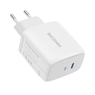 Ładowarka sieciowa 45W GaN Ricomm RC451 EU, 1xUSB-C + kabel USB-C 2.1m - Ładowarki do telefonów - miniaturka - grafika 2