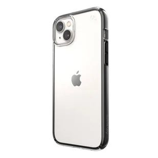 Speck Presidio Perfect-Clear with Impact Geometry - Etui iPhone 14 Plus z powłoką MICROBAN (Clear / Black) - Etui i futerały do telefonów - miniaturka - grafika 1