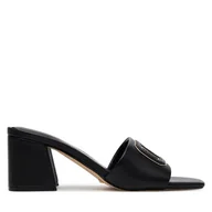 Klapki i japonki damskie - Klapki Guess Gals FLJGAS LEA03 Czarny - miniaturka - grafika 1