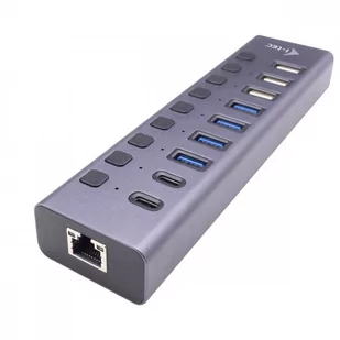 Hub USB 3.0/USB-C 9 portów LAN + Power Adapter 60W - Huby USB - miniaturka - grafika 1