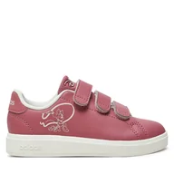 Buty dla dziewczynek - Sneakersy adidas Disney Mickey And Friends Advantage IF1746 Czerwony - miniaturka - grafika 1