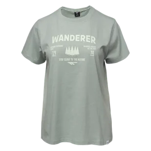 Damska Koszulka z krótkim rękawem HI-TEC LADY RELIA M000269667 – Zielony - Koszulki i topy damskie - miniaturka - grafika 1