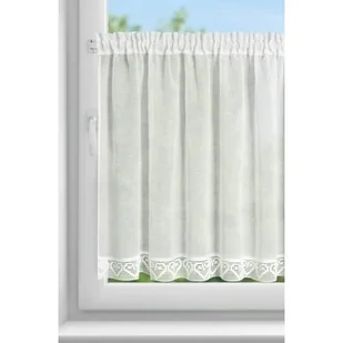 Firana gotowa EUROFIRANY GABI 150 x 90 cm Kremowy - Firany - miniaturka - grafika 1