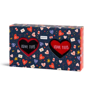 Skarpetki męskie kolorowe SOXO Serca - 2 pary -40–45 - Skarpetki męskie - miniaturka - grafika 1