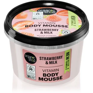 Organic Shop Organic Shop, mus do ciała Truskawkowy Jogurt, 250 ml - Balsamy i kremy do ciała - miniaturka - grafika 1