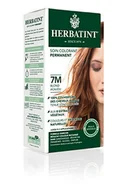 Farby do włosów i szampony koloryzujące - Herbatint Farba do włosów permanentnych 7M Mahoniowy blond - 150 ml, bez amoniaku, 100% pokrycie białych włosów, testowane dermatologicznie do skóry wrażliwej, z 8 organicznymi ekstraktami roślinnymi - miniaturka - grafika 1
