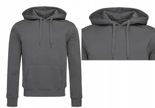Bluza Dresowa Ciepła Kangurka JAKOŚĆ STEDMAN 5600 SZARY GRAFIT M - Bluzy męskie - miniaturka - grafika 1