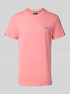 T-shirt z wyhaftowanym logo - Koszulki męskie - miniaturka - grafika 1
