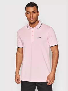 Koszulki męskie - Hugo Boss Polo Paddy 50468983 Różowy Regular Fit - grafika 1
