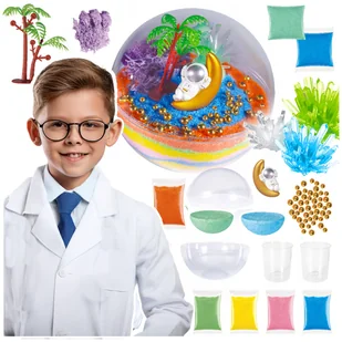 Zestaw DIY do hodowli kryształów LED Kosmonauta Z991 - Mały naukowiec - miniaturka - grafika 1