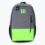 Plecaki - Wilson Plecak tenisowy Team Backpack szaro-zielony WR8009903001 - miniaturka - grafika 1