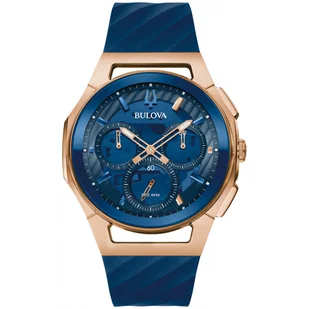 Zegarek Zegarek Męski Bulova 97A185 niebieski - Zegarki męskie - miniaturka - grafika 1