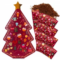 Zestawy upominkowe - Kalendarz adwentowy z kawą mieloną arabica choinka prezent Green Touch - miniaturka - grafika 1