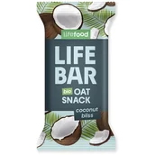 Batoniki - Baton Lifefood Lifebar Oat Snack kokosový BIO 40 g Smak: kokos - miniaturka - grafika 1