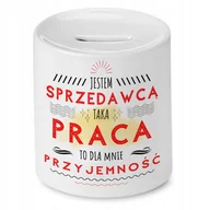 Skarbonki - Skarbonka Dla Sprzedawcy na Urodziny na Prezent z Nadrukiem ze Zdjęciem + Opakowanie na prezent (wzór 01) - miniaturka - grafika 1