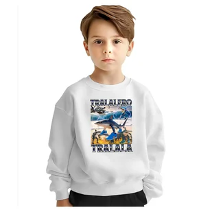 BLUZA DZIECIĘCA BRAINROT TRALALERO TRALALA 110-116 DLA CHŁOPCA DZIEWCZYNKI - Bluzy dla dziewczynek BLUZA DZIECIĘCA BRAINROT TRALALERO TRALALA 110-116 DLA CHŁOPCA DZIEWCZYNKI - Bluzy dla dziewczynek - miniaturka - grafika 1