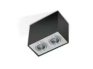 Azzardo ELOY 2 GM4204 BK/ALU LAMPA NATYNKOWA Aluminium/ CZARNY - Lampy sufitowe - miniaturka - grafika 1
