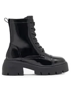 Botki damskie - Jenny Fairy Trzewiki BEBETE AL22AW-8273 Czarny - miniaturka - grafika 1