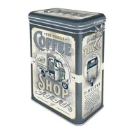 Gadżety do domu - Metalowa puszka z klipsem Ape Coffe Shop - miniaturka - grafika 1