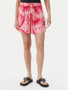 Liu Jo Beachwear Szorty materiałowe VA5126 T2961 Różowy Relaxed Fit - Spodenki damskie - miniaturka - grafika 1