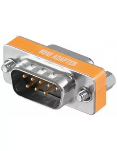 Goobay Szeregowy Przejściówka adapter [1x Złącze męskie D-SUB 8-pin 1x Złącze żeńskie D-SUB 9-pin] 0 m pomarańczowy - Adaptery i przejściówki - miniaturka - grafika 1