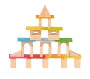 Układanki dla dzieci - GOKI Klocki drewniane z drewnianymi kartami - miniaturka - grafika 1