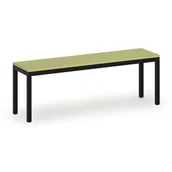 Wyposażenie sportowe i gimnastyczne - Ławka szatniowa, siedzisko - laminat, długość 1200 mm, zielony - miniaturka - grafika 1