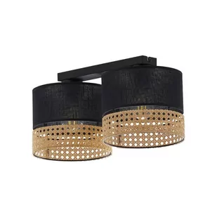 TK Lighting Lampa sufitowa nowoczesna PAGLIA Small Black ratan   6545 - Lampy sufitowe - miniaturka - grafika 1