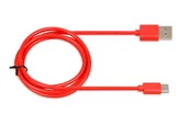Kable USB - iBox Kabel USB IKUMTCR TYP-C 1m 3A Czerwony IKUMTCR - miniaturka - grafika 1
