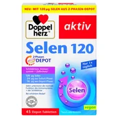 Witaminy i minerały - Doppelherz® aktiv Selen 120, 45 tabletek - miniaturka - grafika 1