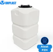Zbiorniki na deszczówkę - UHP Zbiornik na wodę 500l UHP KUBATON HIGH BK-500 Biały - miniaturka - grafika 1