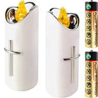 Lampiony i znicze - Duża Świeca Led Na Baterie Wkład Do Zniczy 15Cm Do Znicza Znicz Wkłady - miniaturka - grafika 1