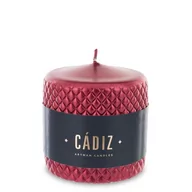 Świece - Art Pol Pol Pl Czerwień Świeca Cadiz Mały Walec Fi 9,5 142829 - miniaturka - grafika 1