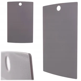 DESKA DO KROJENIA PLASTIKOWA KUCHENNA SLIM SOLIDNA TACA SZARA 38,5x24 cm - Deski do krojenia - miniaturka - grafika 1