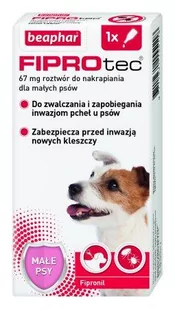 Beaphar Fiprotec S dla psów od 2 do 10 kg 67mg 22110-uniw - Pozostałe akcesoria dla psów - miniaturka - grafika 1