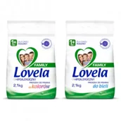 Środki do prania - Lovela Family Hipoalergiczny proszek do prania do bieli + Hipoalergiczny proszek do prania do kolorów Zestaw 2 x 2.1 kg - miniaturka - grafika 1