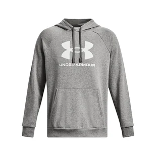 Męska Bluza UNDER ARMOUR UA RIVAL FLEECE LOGO HD 1379758-025 – Szary - Bluzy męskie - miniaturka - grafika 1