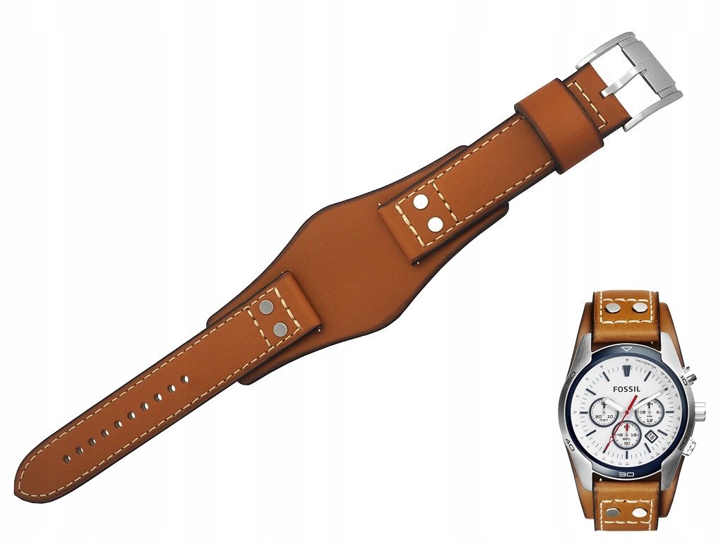 Pasek do zegarka Fossil CH2986 brązowy