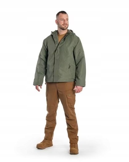 BRANDIT KURTKA MĘSKA Z KAPTUREM ZIELONA NA ZAMEK Z DŁUGIM RĘKAWEM XXL JYB