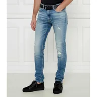 Spodnie męskie - HUGO Jeansy 734 Extra slim fit - miniaturka - grafika 1