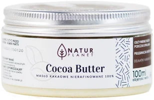Natur Planet Masło kakaowe tloczone na zimno- mocno nawilżające i regenerujące, przyspieszające opalanie COCOA BUTTER 100ml - Balsamy i kremy do ciała - miniaturka - grafika 1