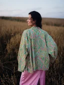 Bluzki damskie - Kimono Hippie short - miniaturka - grafika 1